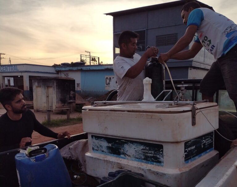 Secretaria de Pesca realiza transporte de alevinos para comunidades da várzea