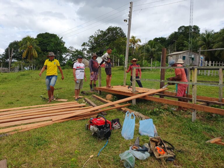 A prefeitura de Curuá, começou os trabalhos de reforma da ponte da comunidade Cucuí