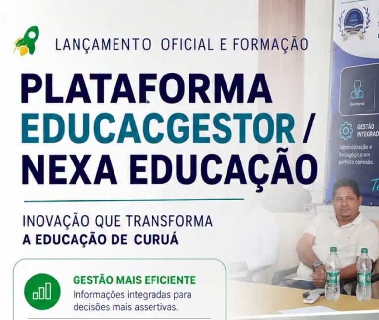 Evento de lançamento oficial e formação da Plataforma de Gestão para a rede municipal de ensino